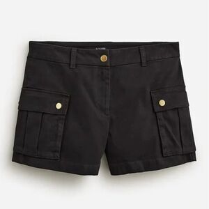 J. Crew Black 4" cargo chino short NWT size 2
